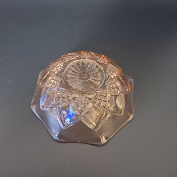 Hazel Atlas Royal Lace Pink Depression Glass Bowl Vintage - Picture 4 of 12